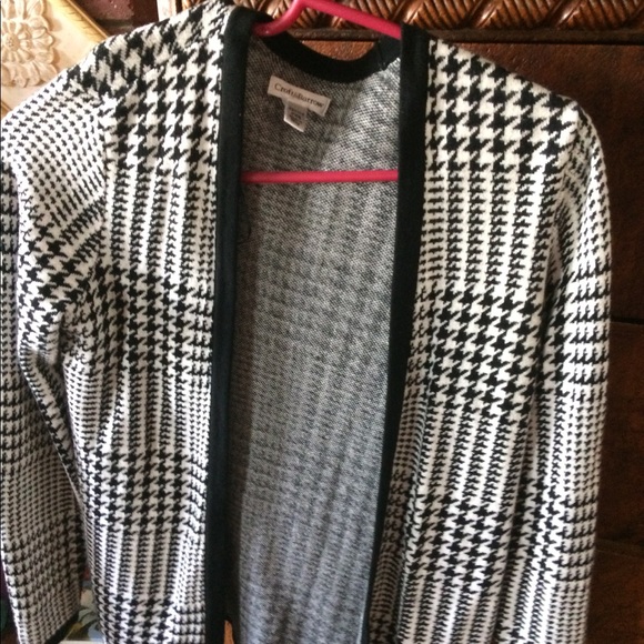 Croft and Barrow Plaid Sweater Petite small - Picture 2 of 4